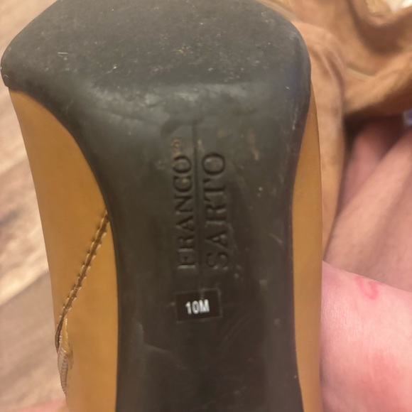 Franco Sarto Brown and Tan Heeled Boots - Picture 5 of 5